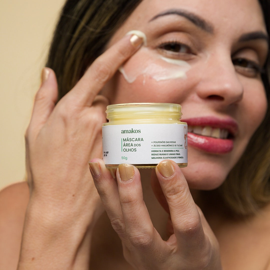 Máscara áreas dos olhos Rosas & Hialurônico do Tucumã