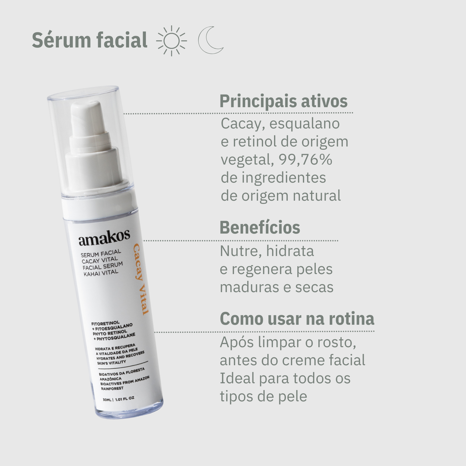 Sérum facial cacay - 30ml