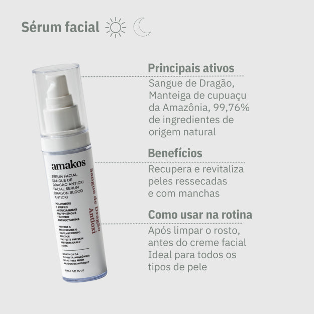 Sérum facial sangue de dragão - 30ml