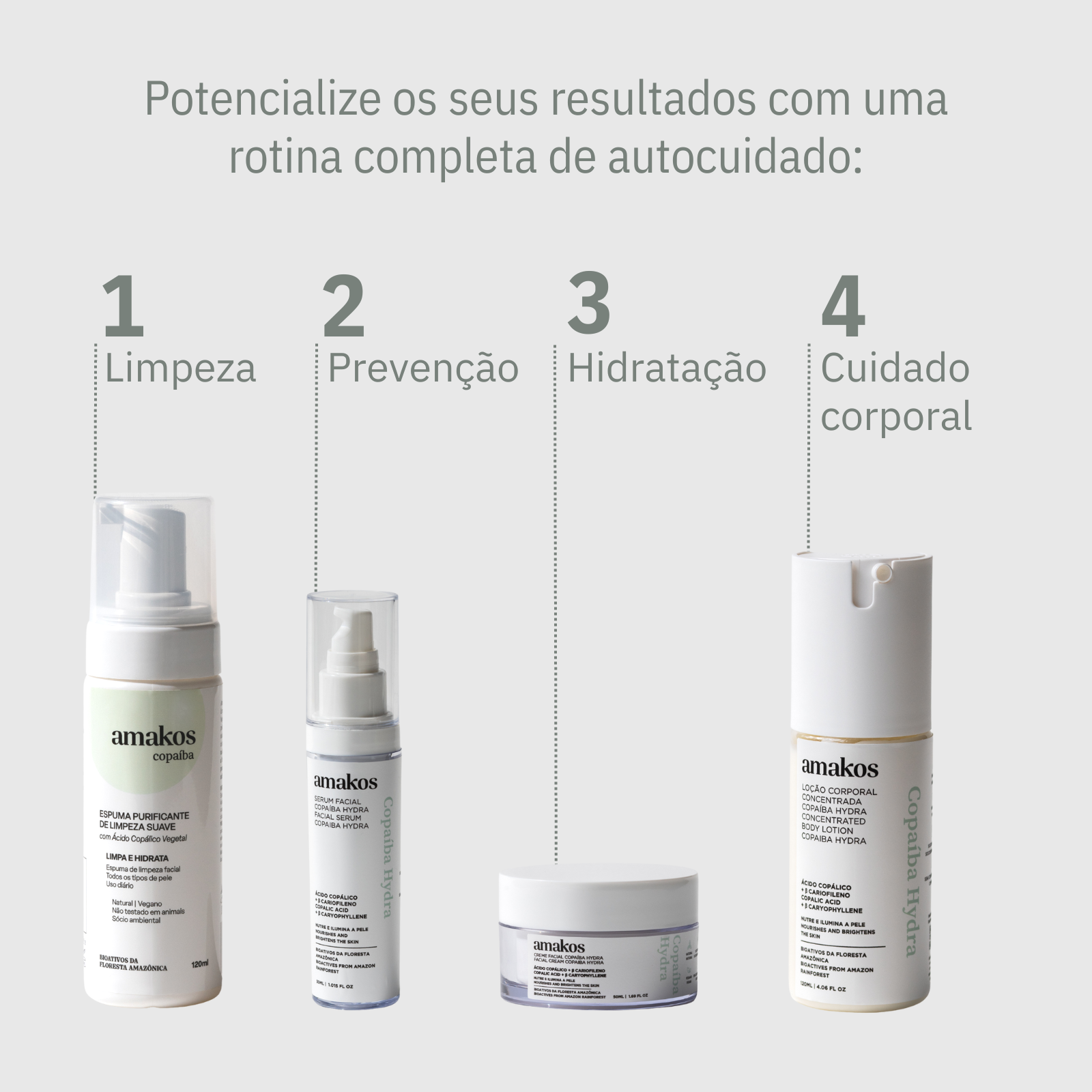 Espuma de limpeza facial copaíba - 120ml