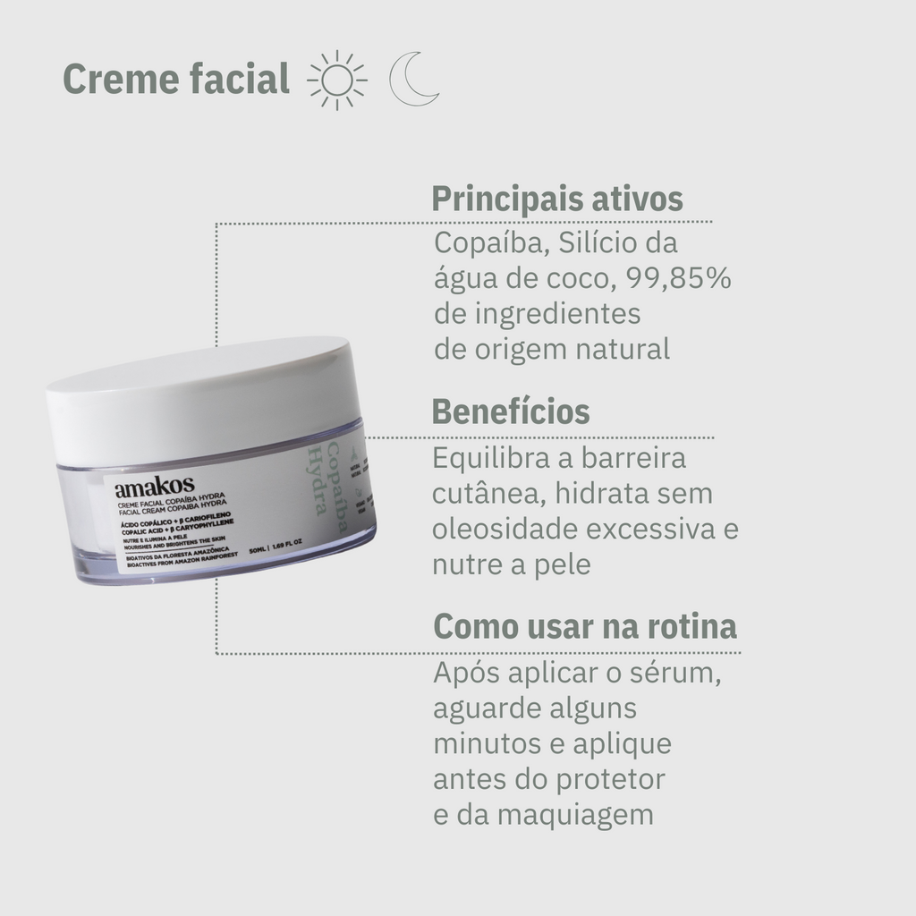 Creme Facial Copaíba Hydra